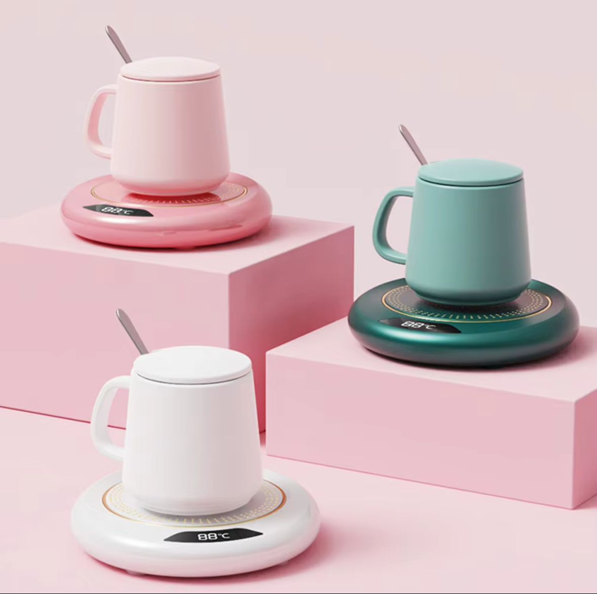 KeepHeat™ Mug Warmer – Never Drink Cold Coffee Again