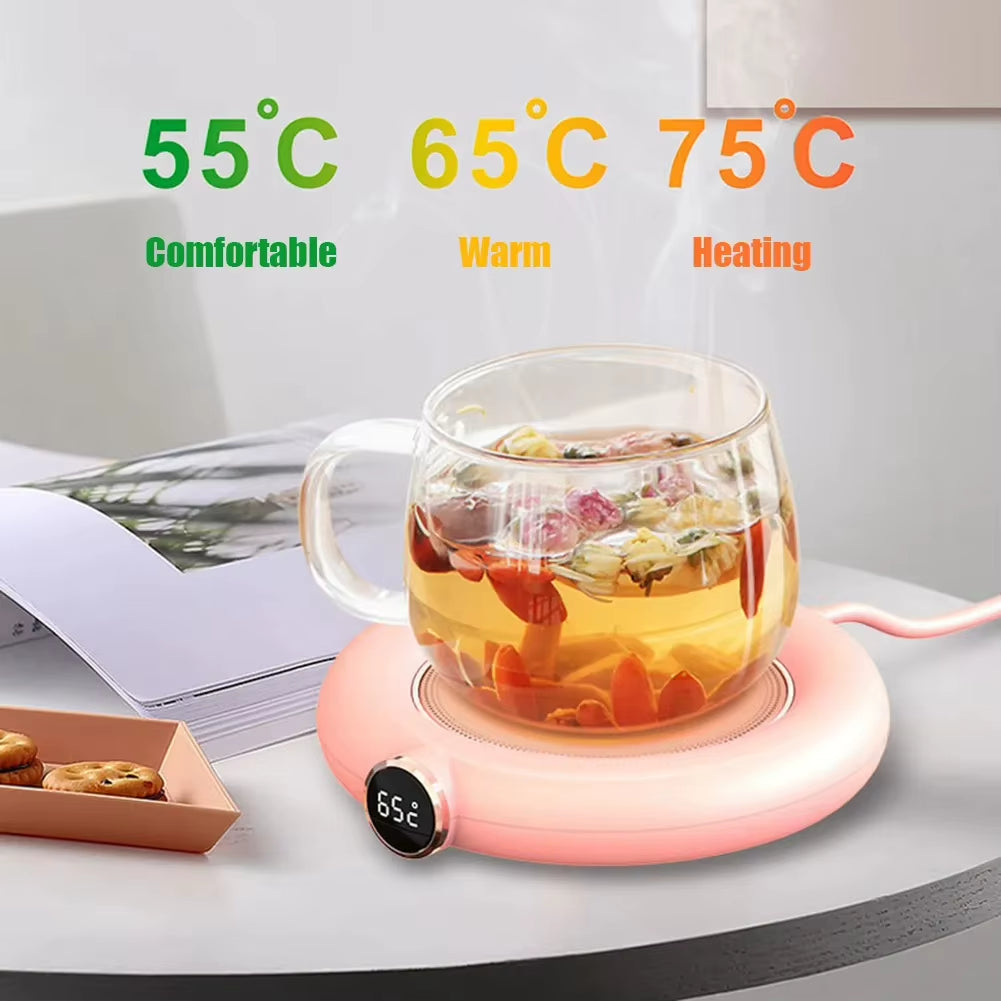 USB Heating Warm Coaster, Constant Temperature Coaster, Three Speed Adjustment, Timed Insulation and Heating Pad