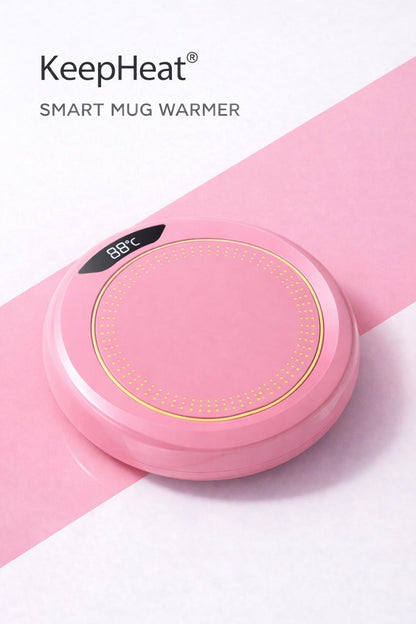 KeepHeat™ Mug Warmer – Never Drink Cold Coffee Again
